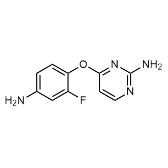 4-(4-Amino-2-fluorophenoxy)pyrimidin-2-amine Structure