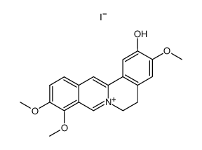 2-hydroxy-3-methoxy-9,10-dimethoxyprotoberberine iodide结构式