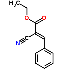 α-氰基肉桂酸乙酯结构式