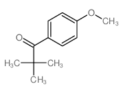 1-Propanone,1-(4-methoxyphenyl)-2,2-dimethyl-结构式