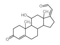 Pregna-4,17(20)-dien-21-al,11b-hydroxy-3-oxo- (6CI,8CI) structure