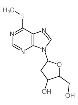 Inosine,2'-deoxy-6-S-methyl-6-thio- (9CI) structure