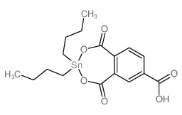 2,4,3-Benzodioxastannepin-7-carboxylicacid, 3,3-dibutyl-1,5-dihydro-1,5-dioxo-结构式