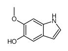 5-hydroxy-6-methoxyindole structure