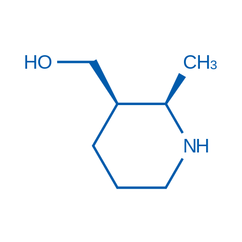 rel-((2R,3R)-2-Methylpiperidin-3-yl)methanol Structure