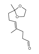 (E)-[8-(1,3-dioxolan-2-yl)-4-methyl]non-4-en-1-al Structure