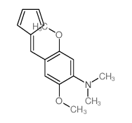 Benzenamine,4-(2,4-cyclopentadien-1-ylidenemethyl)-2,5-dimethoxy-N,N-dimethyl- structure