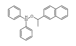 (1-(naphthalen-2-yl)ethoxy)diphenylsilane结构式