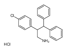 2-(4-Chlorophenyl)-3,3-diphenyl-1-propanamine hydrochloride (1:1) Structure