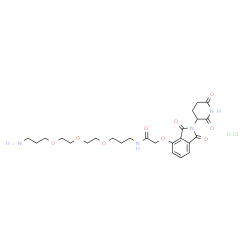 沙利度胺4'-氧乙酰胺-烷基C1-PEG3-烷基C3-胺 盐酸盐图片