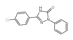 5-(4-chlorophenyl)-2-phenyl-1H-1,2,4-triazol-3-one结构式