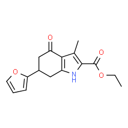 Ethyl 6-(2-furyl)-3-methyl-4-oxo-4,5,6,7-tetrahydro-1H-indole-2-carboxylate图片