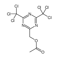 [4,6-bis(trichloromethyl)-1,3,5-triazin-2-yl]methyl acetate Structure