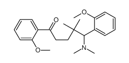 5-(dimethylamino)-1,5-bis(2-methoxyphenyl)-4,4-dimethylpentan-1-one Structure