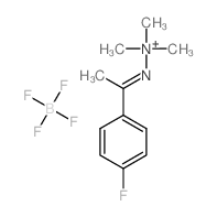 tetrafluoro-l4-borane, (E)-2-(1-(4-fluorophenyl)ethylidene)-1,1,1-trimethylhydrazin-1-ium salt Structure