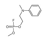 N-[2-[fluoro(methoxy)phosphoryl]oxyethyl]-N-methylaniline结构式