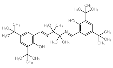 N,N'-双(3,5-二叔丁基亚水杨基)-1,1,2,2-四甲基乙二胺结构式