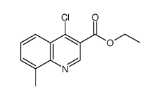 Ethyl 4-chloro-8-methylquinoline-3-carboxylate structure