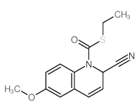 S-Ethyl 2-cyano-6-methoxy-1(2H)-quinolinecarbothioate结构式