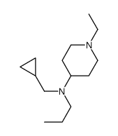 N-(Cyclopropylmethyl)-1-ethyl-N-propyl-4-piperidinamine Structure