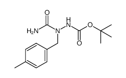 2-(aminocarbonyl)-2-[(4-methylphenyl)methyl]hydrazinecarboxylic acid, 1,1-dimethylethyl ester Structure