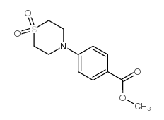 methyl 4-(1,1-dioxo-1,4-thiazinan-4-yl)benzoate structure