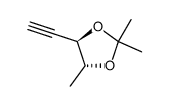 (4R,5R)-4-Ethynyl-2,2,5-trimethyl-[1,3]dioxolane Structure