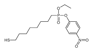 8-[ethoxy-(4-nitrophenoxy)phosphoryl]octane-1-thiol Structure