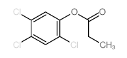 Phenol,2,4,5-trichloro-, 1-propanoate structure