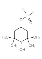 1-Piperidinyloxy,4-[(dichlorophosphinyl)oxy]-2,2,6,6-tetramethyl- structure