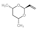 1,3-Dioxane,2-ethenyl-4,6-dimethyl-, (2a,4b,6b)- (9CI) Structure