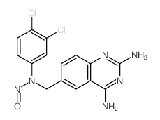 2,4-Quinazolinediamine,6-[[(3,4-dichlorophenyl)nitrosoamino]methyl]-结构式