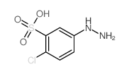 2-chloro-5-hydrazinyl-benzenesulfonic acid结构式