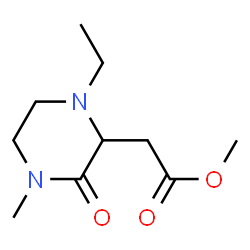 2-Piperazineaceticacid,1-ethyl-4-methyl-3-oxo-,methylester(9CI) Structure