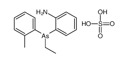 2-[ethyl-(2-methylphenyl)arsanyl]aniline,sulfuric acid Structure