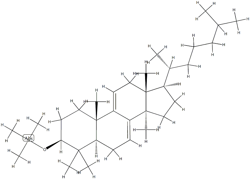 3β-Trimethylsilyloxylanosta-7,9(11)-diene结构式