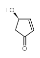 (4R)-(+)-羟基-2-环戊酮结构式