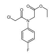 ETHYL [(CHLOROACETYL)(4-FLUOROPHENYL)AMINO]ACETATE Structure