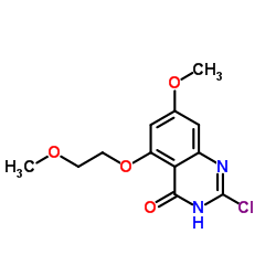 4(3H)-Quinazolinone, 2-chloro-7-methoxy-5-(2-methoxyethoxy)- structure