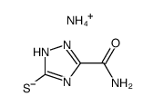 ammonium salt of 3-carbamoyl-1,2,4-triazole-5-thiol结构式