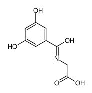 2-[(3,5-dihydroxybenzoyl)amino]acetic acid Structure