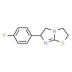 6-(4-FLUOROPHENYL)-2,3,5,6-TETRAHYDROIMIDAZO[2,1-B]THIAZOLE结构式