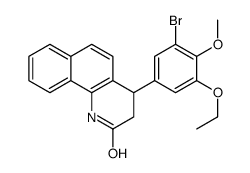 4-(3-bromo-5-ethoxy-4-methoxyphenyl)-3,4-dihydro-1H-benzo[h]quinolin-2-one Structure