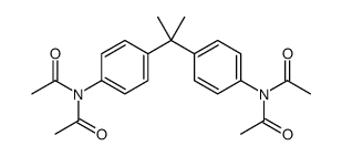 N-acetyl-N-[4-[2-[4-(diacetylamino)phenyl]propan-2-yl]phenyl]acetamide结构式