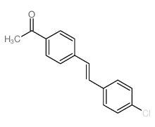 1-[4-[2-(4-chlorophenyl)ethenyl]phenyl]ethanone Structure