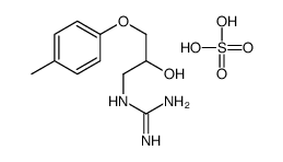 [amino(azaniumylidene)methyl]-[2-hydroxy-3-(4-methylphenoxy)propyl]azanium,sulfate结构式