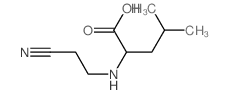 2-(2-cyanoethylamino)-4-methyl-pentanoic acid Structure