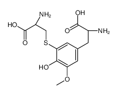 (2S)-2-amino-3-[3-(2-amino-2-carboxyethyl)sulfanyl-4-hydroxy-5-methoxyphenyl]propanoic acid结构式