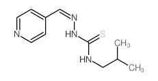 3-(2-methylpropyl)-1-(pyridin-4-ylmethylideneamino)thiourea结构式