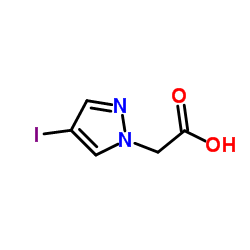 1H-pyrazole-1-acetic acid, 4-iodo- structure